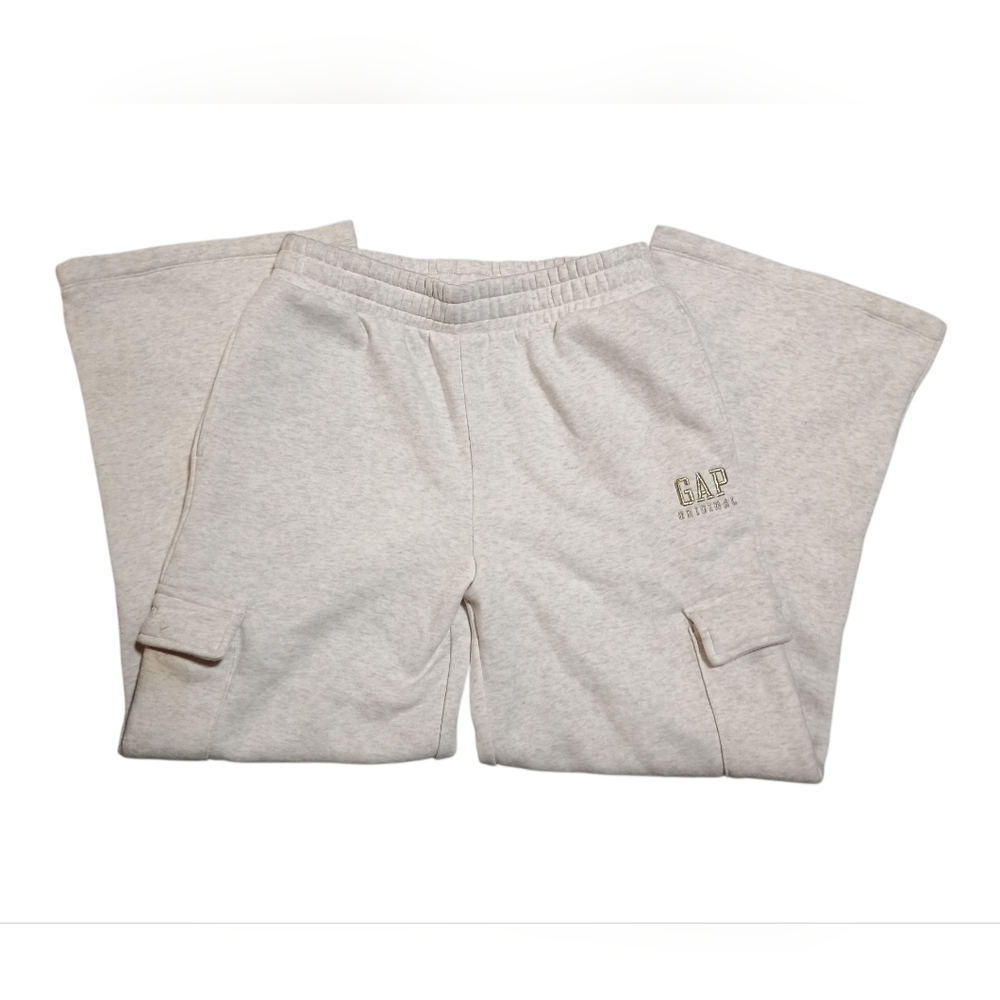 GAP Kids Original Cream Cargo Sweatpants Joggers
